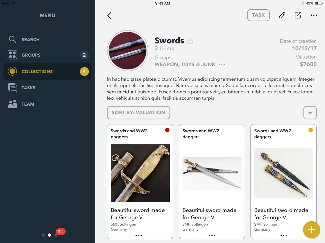 Screenshot #5 pour Collections App