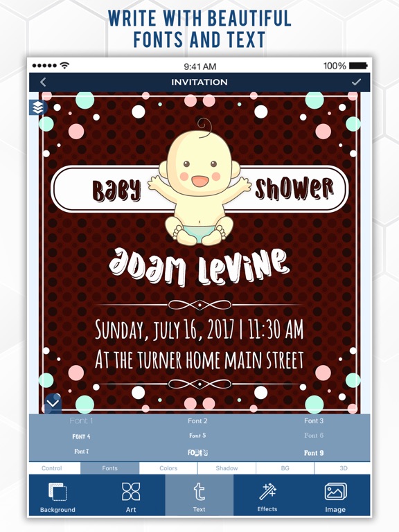 Screenshot #5 pour Ace Invitation Maker - eCards