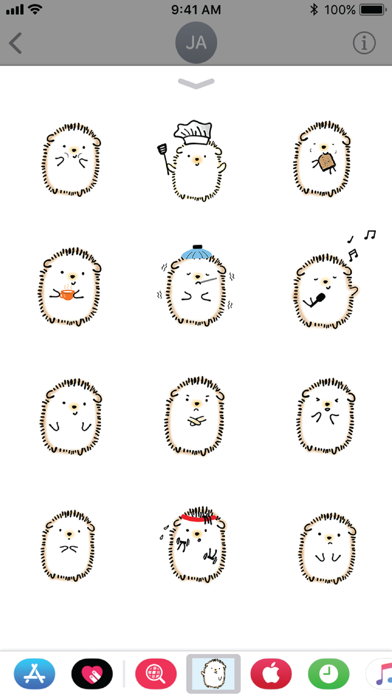 Hedgie the Hedgehog Stickers Screenshot