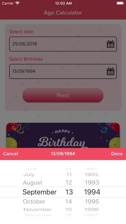 Calculate of your age