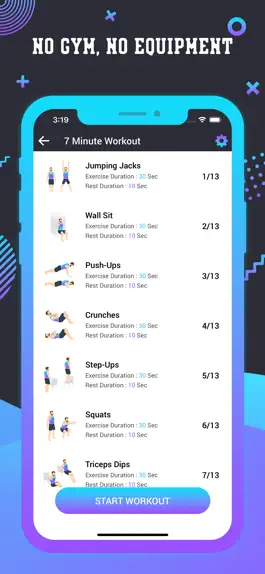 Game screenshot 7 Minute Workout for Fitness hack