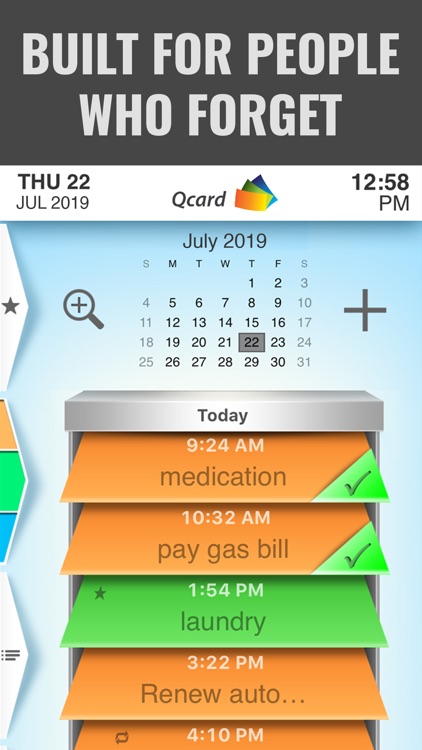 Qcard | Outsmart Forgetfulness