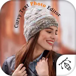 Curvy Text Photo Editor app icon