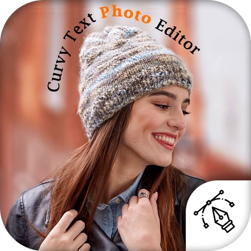 Curvy Text Photo Editor icon