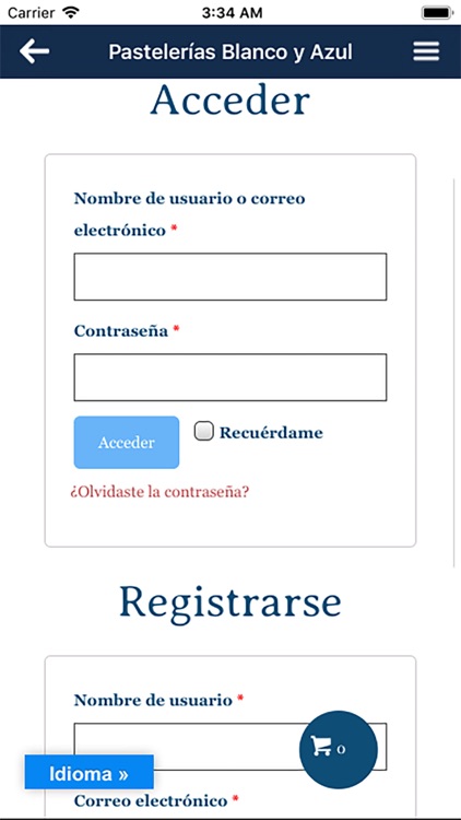 Pastelerías Blanco y Azul screenshot-6