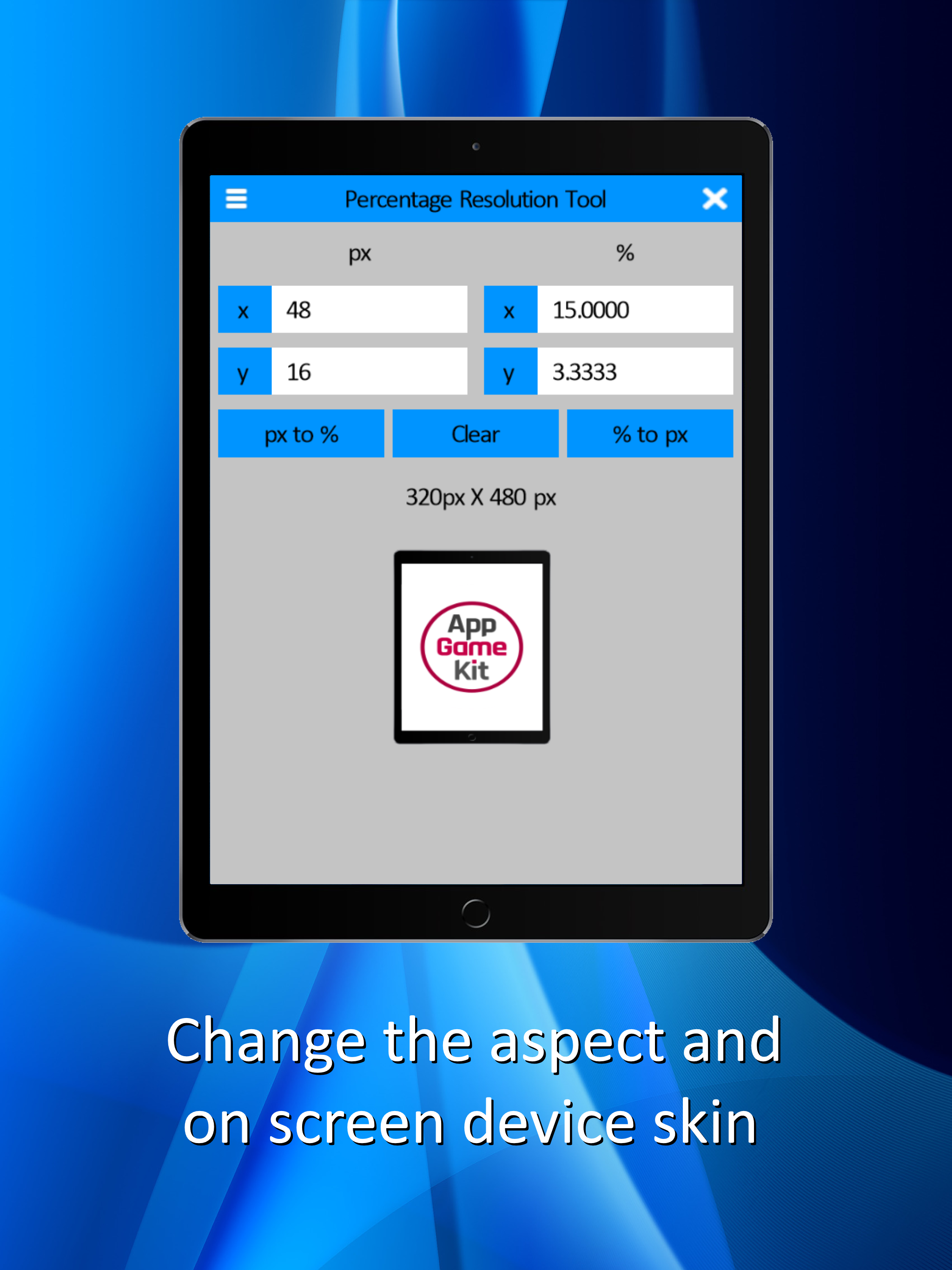 Percentage Resolution Tool