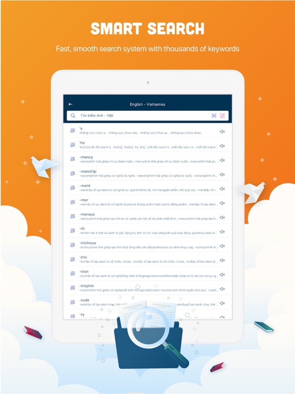 Từ Điển Anh Việt - VDict iPad screenshot 3 - Education app