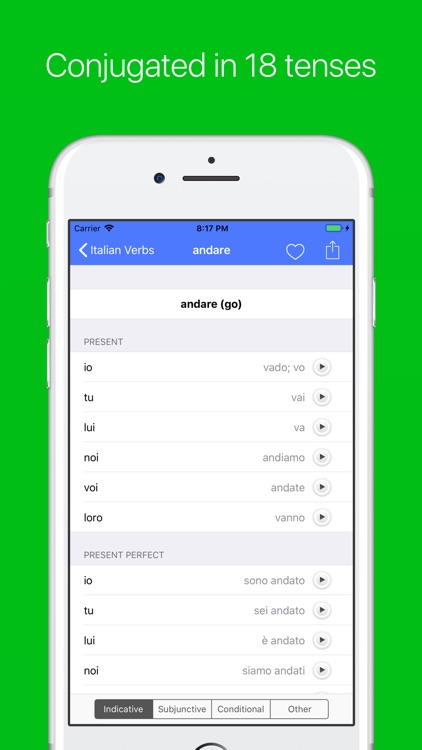 Italian Verb Conjugator Pro