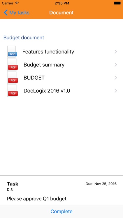 DocLogix Mobile workplace screenshot-3