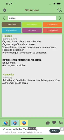 Game screenshot Dictionnaire Français en ligne apk