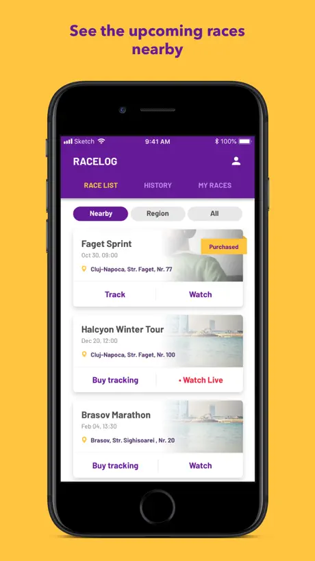 RaceLog Tracking