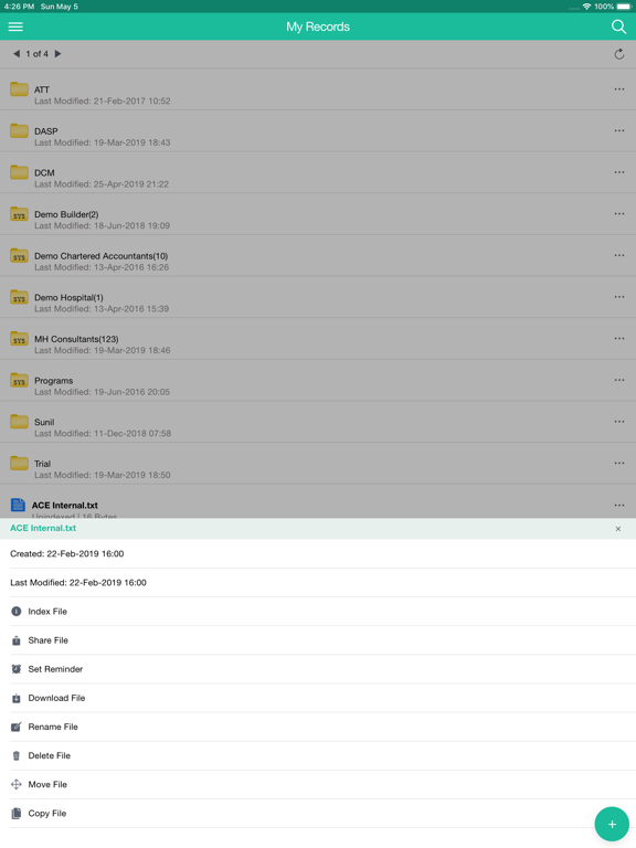 ViewMyRecords iPad screenshot 3 - Productivity app