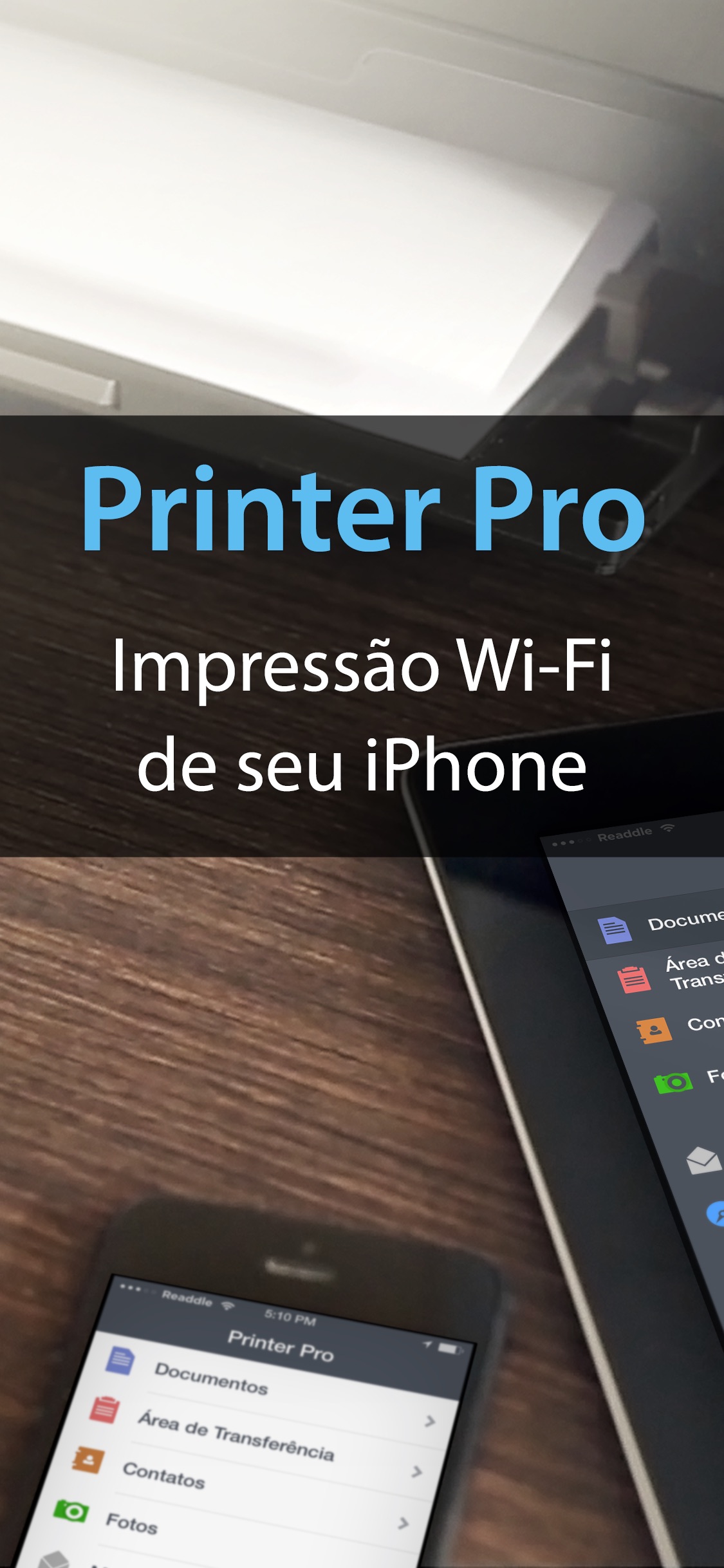 Screenshot do app Printer Pro da Readdle