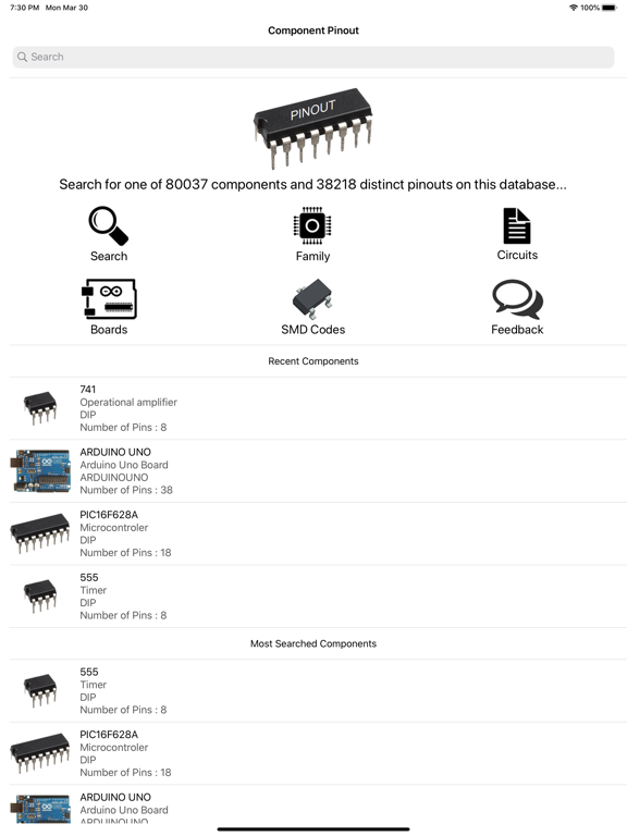 Screenshot #4 pour Electronic Component Pinouts