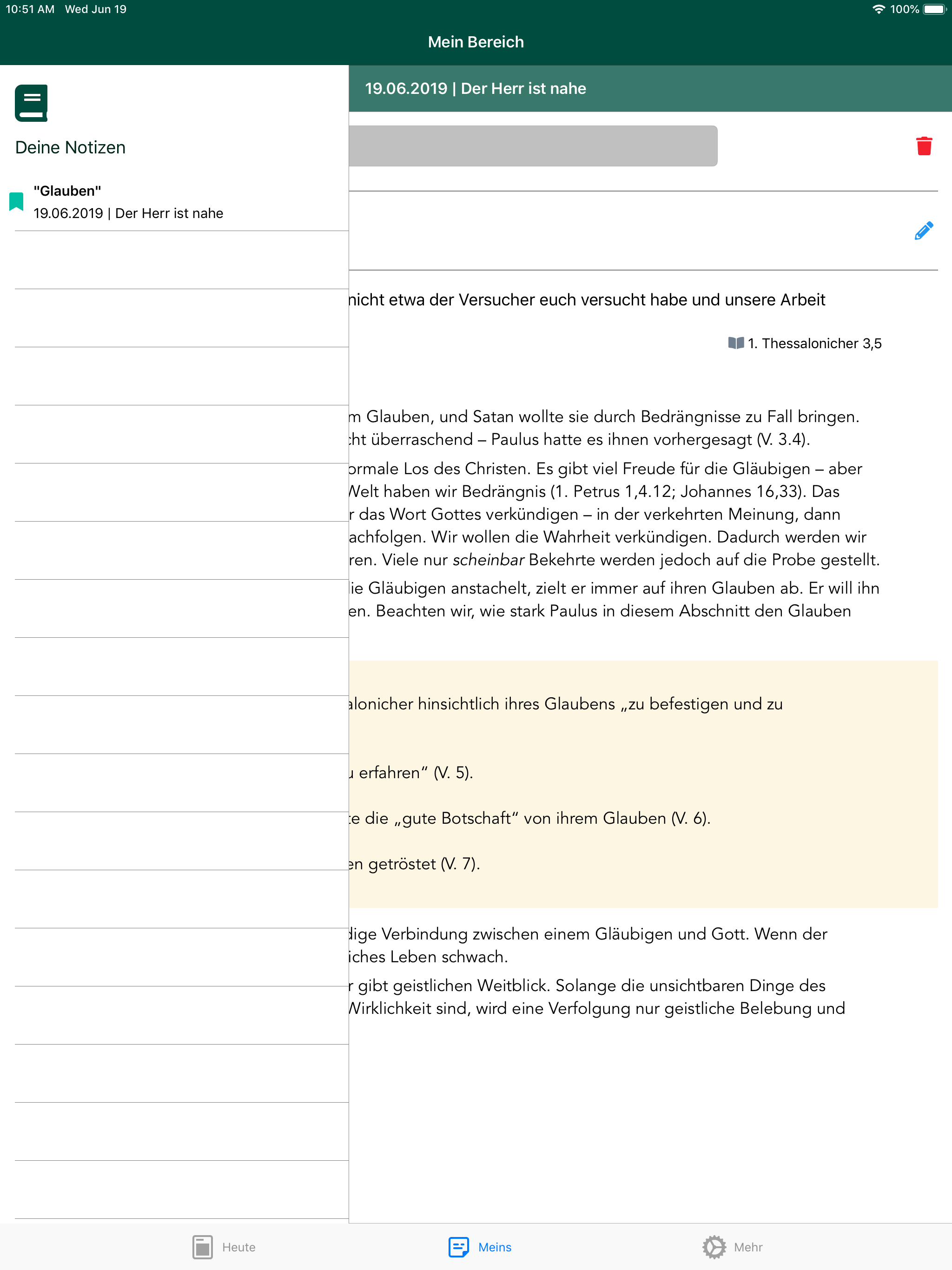 CSV-Kalender
