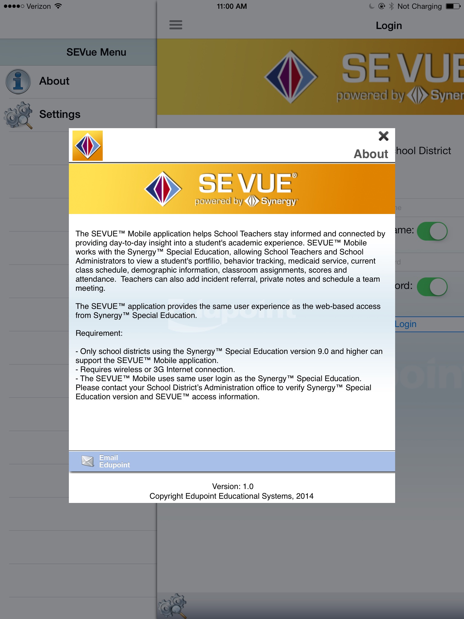 SEVUE screenshot 2