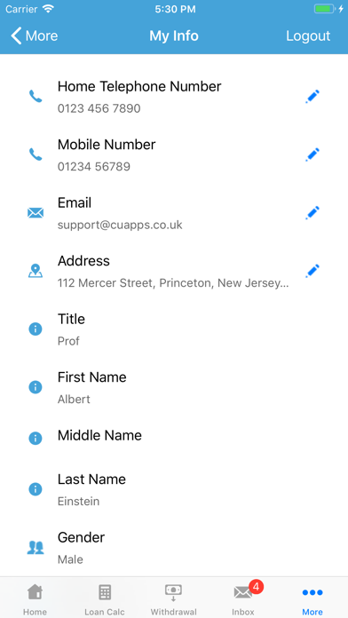 NHS Credit Union Mobile screenshot
