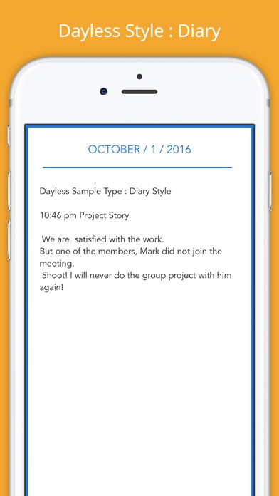 Dayless - Simple Diary Appのおすすめ画像2
