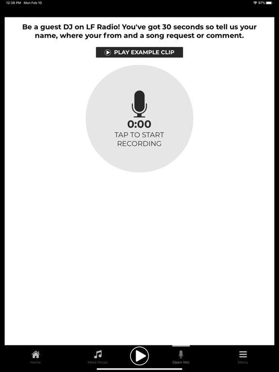 LF Radio iPad screenshot 4 - Music app