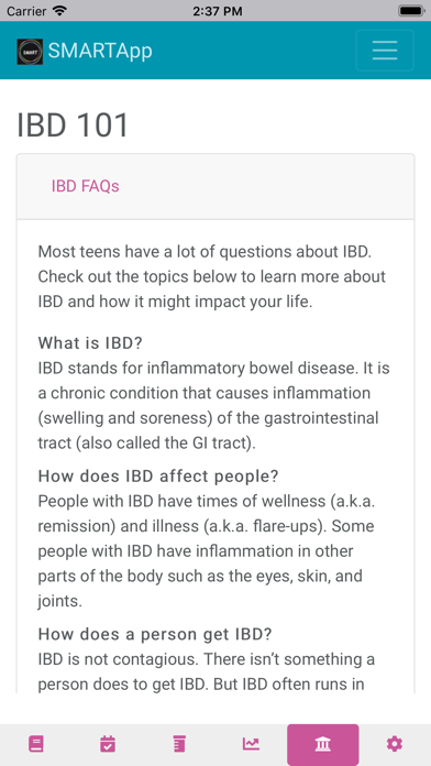 SMART-IBD Screenshot