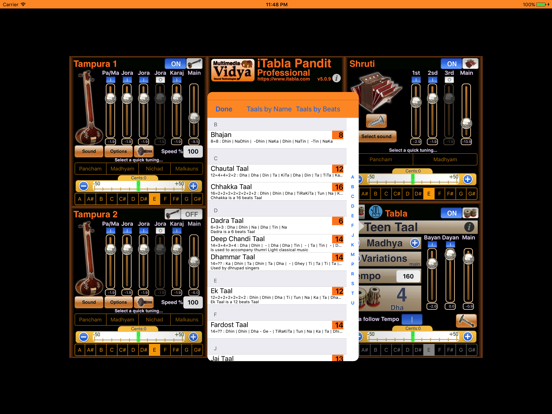 iTabla Pandit Professional iPad app afbeelding 3