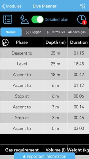 Diveplanner Tec & Rec screenshot 2