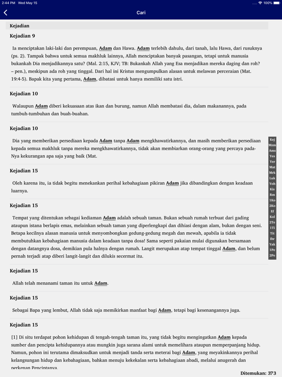 Tafsiran Matthew Henry iPad screenshot