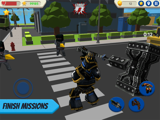 Screenshot #4 pour Robot Hero: City Simulator 3D
