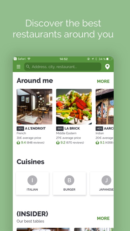 TheFork - Restaurants bookings