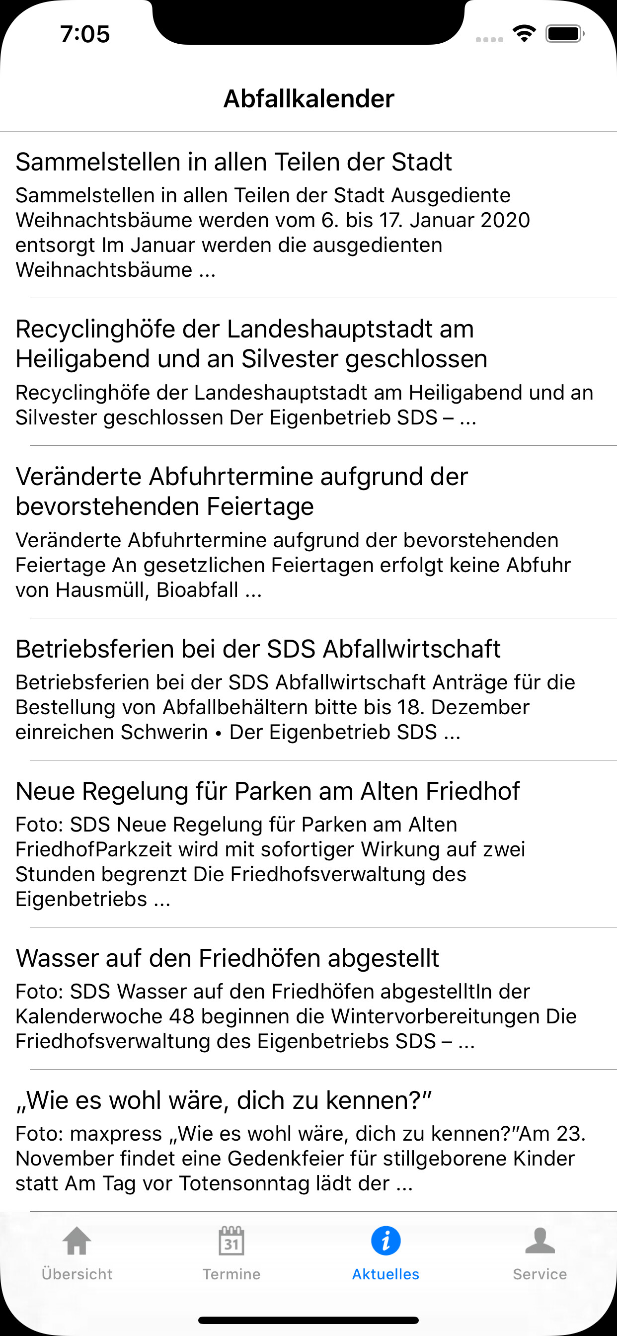 Abfallkalender Schwerin