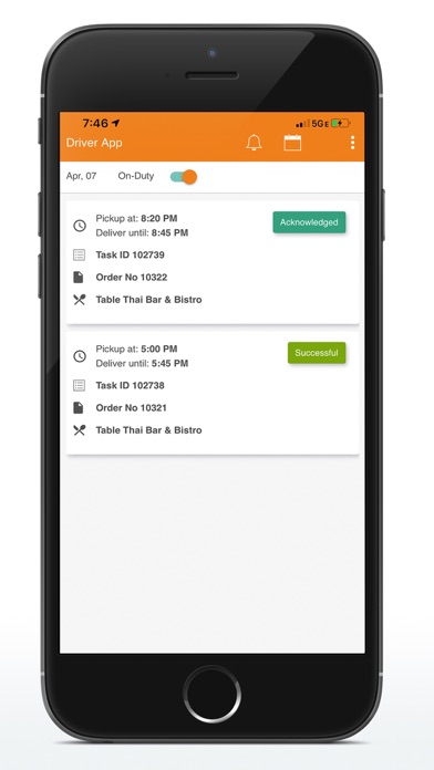 Screenshot #3 pour Online Restaurants Driver App