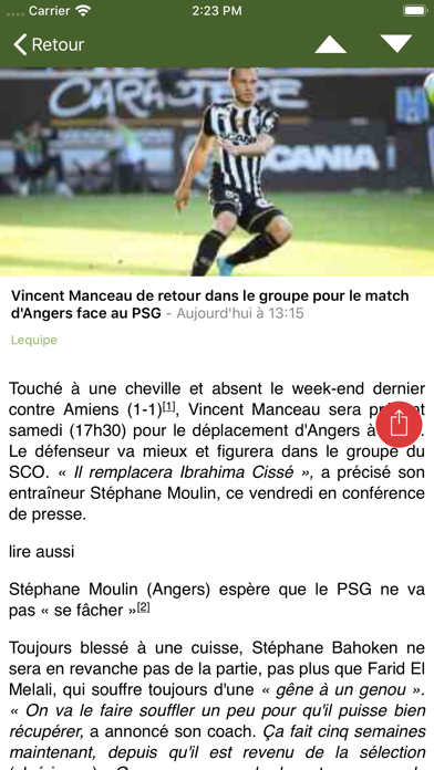 Screenshot #2 pour Actu Live Foot & Mercato