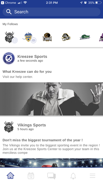 Kreezee Sports App screenshot 2