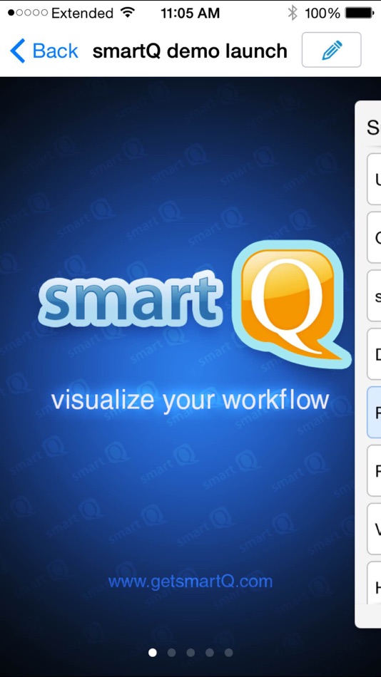 #1. smartQ - workflow management (iOS) di: 5pm
