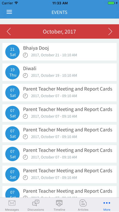 Hello Parent App Screenshot