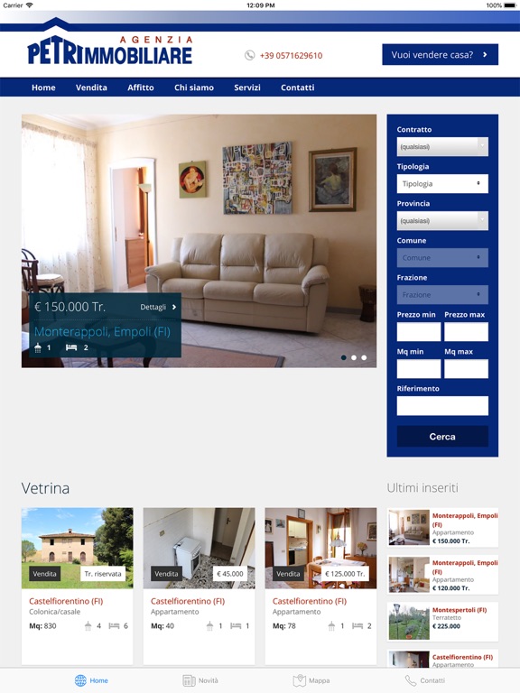 Screenshot #1 for Petri Immobiliare