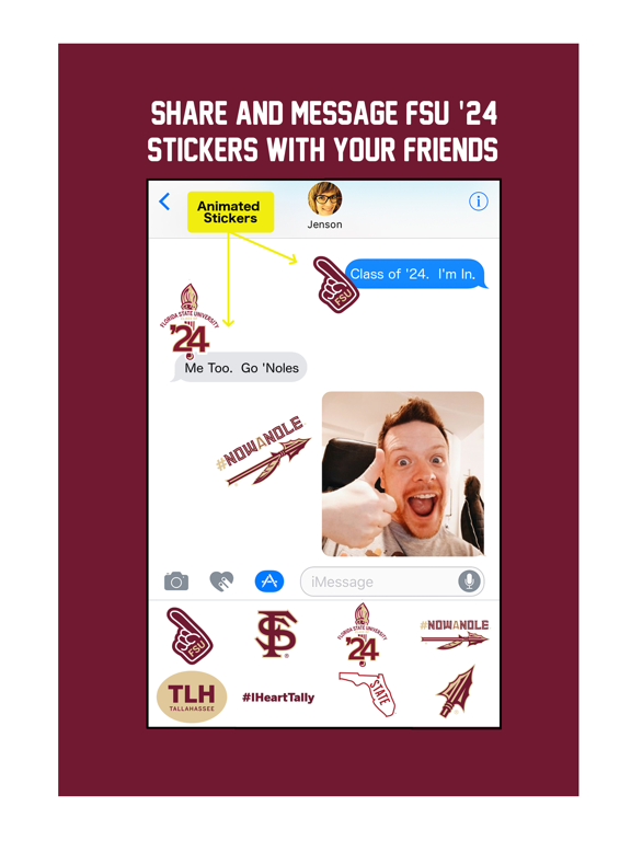Screenshot #4 pour FSU Class of '24 Stickers