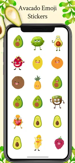Game screenshot Avacado Emoji Stickers apk