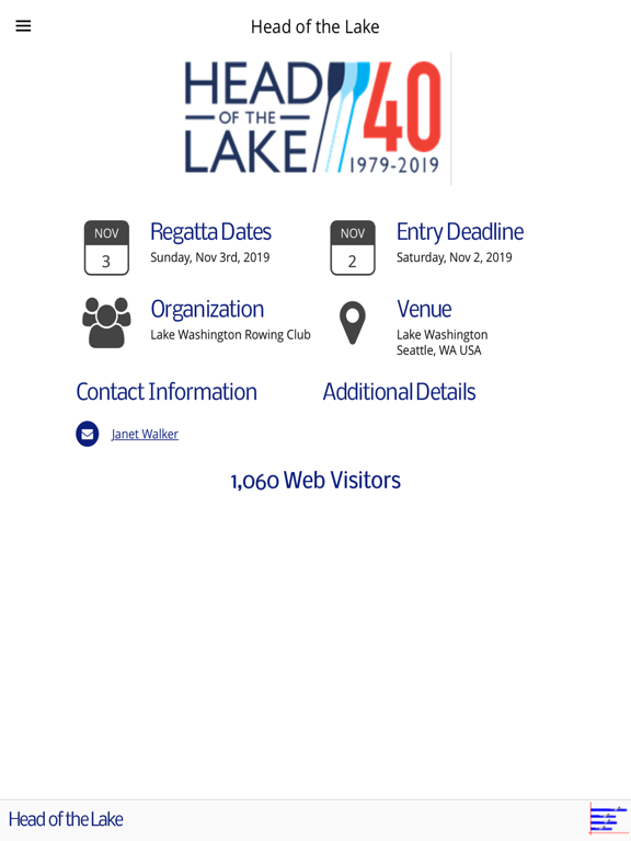 Regatta Master Mobile iPad screenshot 1 - Sports app