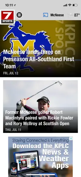 Game screenshot KPLC 7Sports GameTime apk