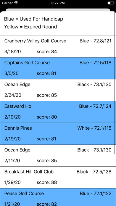 Golf Handicap Calculator by WGのおすすめ画像3