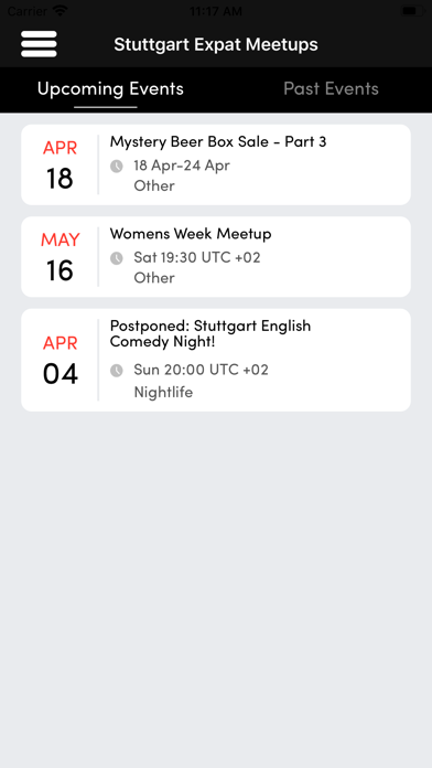 Stuttgart Expat Meetups screenshot 2