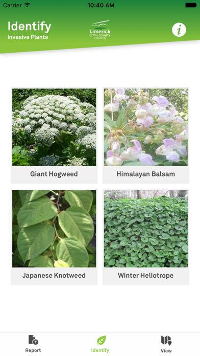 Report Invasive Plants Screenshot