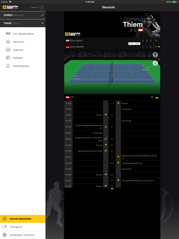 Screenshot #4 pour Tennis Fan - ATP / WTA