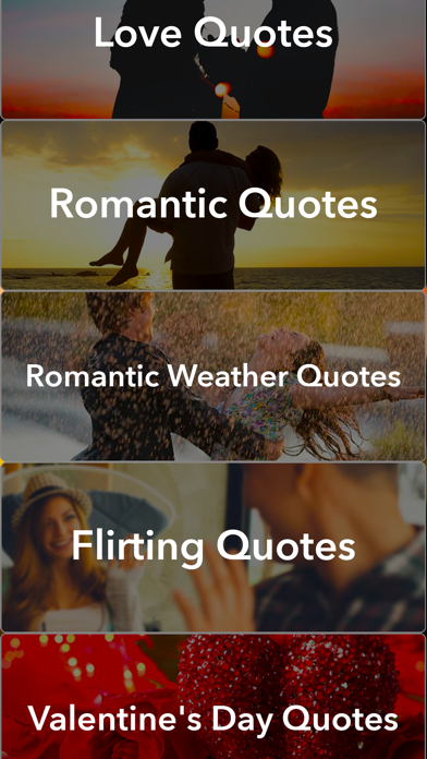 Screenshot #1 pour Love Quotes : Daily Message