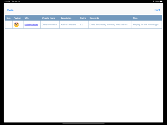 Web Address iPad screenshot 5 - Reference app