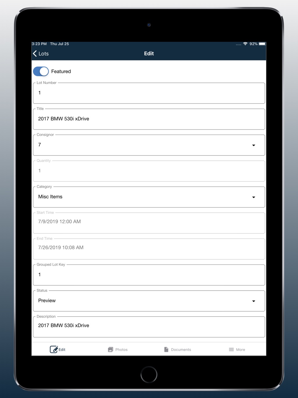 iPad screenshot