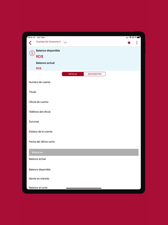 ADAP en Línea iPad screenshot 4 - Finance app