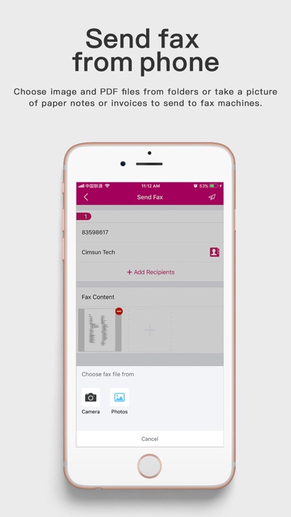 CimFAX FaxGo-Fax from Phone
