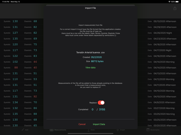 Screenshot #6 pour AGR Blood Pressure Log